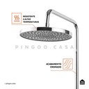 Ver imagem 4 de Ducha Chuveiro Modular Piano Redondo Pingoo.casa - Prata