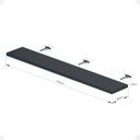 Ver imagem 4 de Prateleira Suporte Embutido 150x25x4cm Preta Conceito