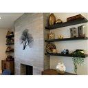 Ver imagem 2 de Prateleira Suporte Embutido 150x25x4cm Preta Conceito