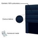 Ver imagem 3 de Cabeceira Queen 1,60m Las Palmas Suede - Pallazio Cor Azul Marinho