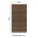 Ver imagem 7 de Armário Aéreo Glamy 35cm 1 Porta Branco/Rustic Madesa