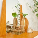 Ver mais imagens de Cômoda com 05 Gavetas e Espelho New Veneza Bege/Cinamomo/Off White