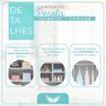 Conjunto Quarto Infantil Pérola com Guarda Roupa 3 Portas 4 Gavetas e Cômoda Cinza - Phoenix Baby - 11