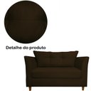 Ver imagem 5 de Namoradeira Poltrona Recepção Sala Escritório Isis Suede Cor:marrom