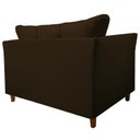 Ver imagem 7 de Namoradeira Poltrona Recepção Sala Escritório Isis Suede Cor:marrom