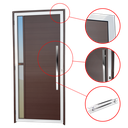 Ver imagem 2 de Porta Alumínio Lambril Visione c/Puxador D.Mix Corten 90 Brimak