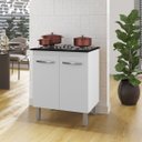 Ver imagem 6 de Balcão Cooktop 2 Portas 5 Bocas MDP UV Pés Reguláveis Jasmim Branco