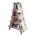 Ver imagem 1 de Piramide Estante 4 Prateleiras para Livros Pinus