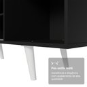 Ver imagem 6 de Rack para Tv até 80 Polegadas 160cm com Pés Preto/branco Torino Madesa Preto/branco
