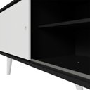 Ver mais imagens de Rack para Tv até 80 Polegadas 160cm com Pés Preto/branco Torino Madesa Preto/branco