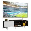 Ver imagem 2 de Rack para Tv até 80 Polegadas 160cm com Pés Preto/branco Torino Madesa Preto/branco