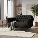 Ver imagem 1 de Namoradeira Decorativa Dália Bouclé Preto