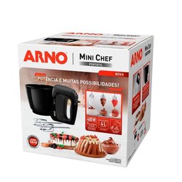 Batedeira Arno Mini Chef Portátil Hm01 - 5 Batedeira Arno Mini Chef Portátil Hm01 - 5