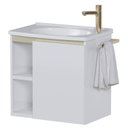 Ver imagem 5 de Kit Banheiro em Aço Jatoba 50 Branco c/Lavatório
