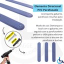 Ver imagem 4 de Elemento Tátil Direcional Pvc Parafusado Cinza