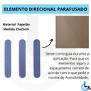 Ver imagem 5 de Elemento Tátil Direcional Pvc Parafusado Cinza