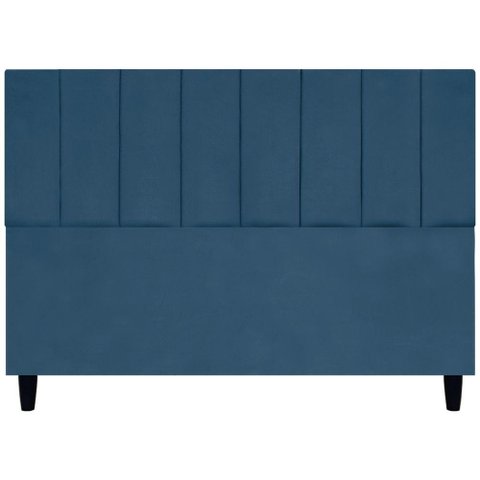 Cabeceira Decorativa Elen para Cama Queen 160 Cm Suede Azul-marinho Suede