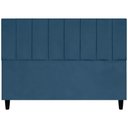 Ver imagem 1 de Cabeceira Decorativa Elen para Cama Queen 160 Cm Suede Azul-marinho Suede