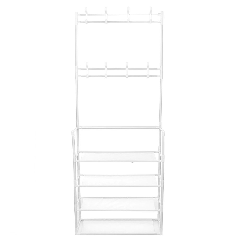 Rack Sapateira Arara Organizadora 4 Andares Multiuso Sapato Tenis Roupa Closet Quarto Armario Decora - 8