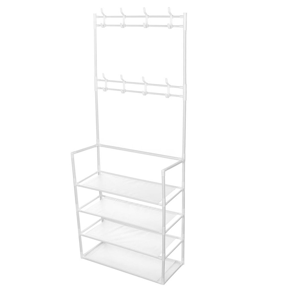 Rack Sapateira Arara Organizadora 4 Andares Multiuso Sapato Tenis Roupa Closet Quarto Armario Decora - 6