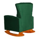 Ver imagem 4 de Kit 2 Poltrona Decorativa Melinda Balanço Veludo Verde - Fm