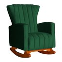 Ver imagem 2 de Kit 2 Poltrona Decorativa Melinda Balanço Veludo Verde - Fm