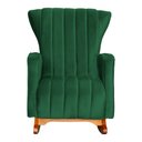 Ver imagem 3 de Kit 2 Poltrona Decorativa Melinda Balanço Veludo Verde - Fm