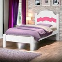 Ver imagem 1 de Cama Íris Solteiro Branco com Aplique Cambel