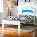 Ver imagem 2 de Cama Íris Solteiro Branco com Aplique Cambel