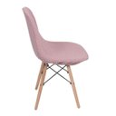 Ver imagem 2 de Capa Cadeira Eiffel Charles Eames Wood Tricot Rosa