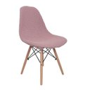 Ver imagem 1 de Capa Cadeira Eiffel Charles Eames Wood Tricot Rosa