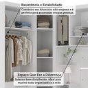 Ver imagem 5 de Quarto Modulado Queen de Canto com Guarda-roupas Maleiro e Cabeceira Alpes Master Luciane Móveis