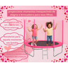 Cama Elástica Pula Pula 2,44 M Infantil Rosa Pink 100% Nacional Suporta até 235 Kg - 5