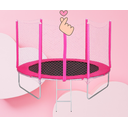Ver imagem 2 de Cama Elástica Pula Pula 2,44 M Infantil Rosa Pink 100% Nacional Suporta até 235 Kg