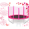 Cama Elástica Pula Pula 2,44 M Infantil Rosa Pink 100% Nacional Suporta até 235 Kg - 3