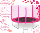 Ver imagem 3 de Cama Elástica Pula Pula 2,44 M Infantil Rosa Pink 100% Nacional Suporta até 235 Kg