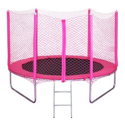 Cama Elástica Pula Pula 2,44 M Infantil Rosa Pink 100% Nacional Suporta até 235 Kg - 1