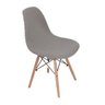 Capa Cadeira Eiffel Charles Eames Wood Tricot Cinza - 1