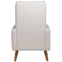 Ver imagem 4 de Poltrona de Amamentação Fixa Pés Manu Noah D02 Bouclê Off White B-114 - Lyam Decor