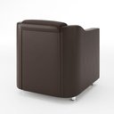 Ver imagem 3 de Kit 10 Poltronas Decorativas Recepção Sala Courino Marrom