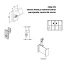Ver imagem 5 de CON 370 - Contra fecho lateral e central para janela de correr para fecho concha Suprema - Branco