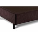 Ver imagem 4 de Cama Box Base Casal Universal Suede Brown (138x188x20) - Costa Rica