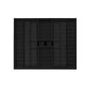 Ver imagem 3 de Veneziana 6 Folhas Aluminio Preto com Grade 1,20x2,00 Linha 18 Modular