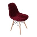Ver imagem 1 de Kit 2 capas Cadeira Eiffel Charles Eames Wood Pelucia Vinho