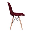 Ver imagem 2 de Kit 2 capas Cadeira Eiffel Charles Eames Wood Pelucia Vinho