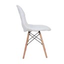 Ver imagem 2 de Kit 4 capas Cadeira Eiffel Charles Eames Wood Pelucia Branco