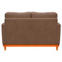 Ver imagem 5 de Sofa Berlim 2 Lugares Base de Madeira Tecido Impermeavel Bege Escuro