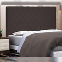 Ver imagem 2 de Cabeceira Decorativa King Size 1,95m Givenchy Suede Café