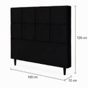 Ver imagem 5 de Cabeceira Cama Box Casal 140cm Elena Estofada