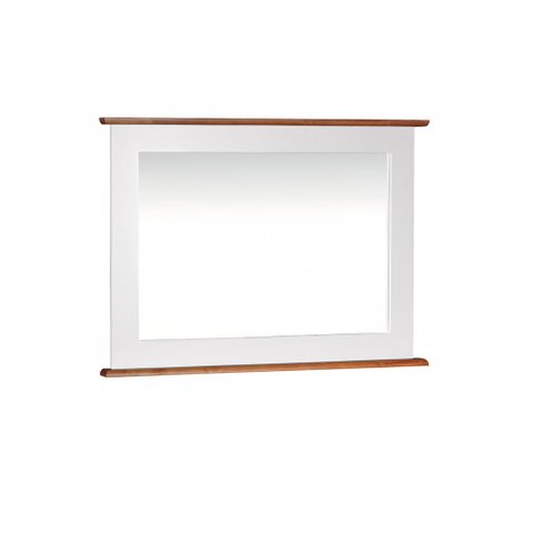 Espelheira para Banheiro Retangular Dália 3060-80 Linz Móveis - Branco/imbuia Glazer